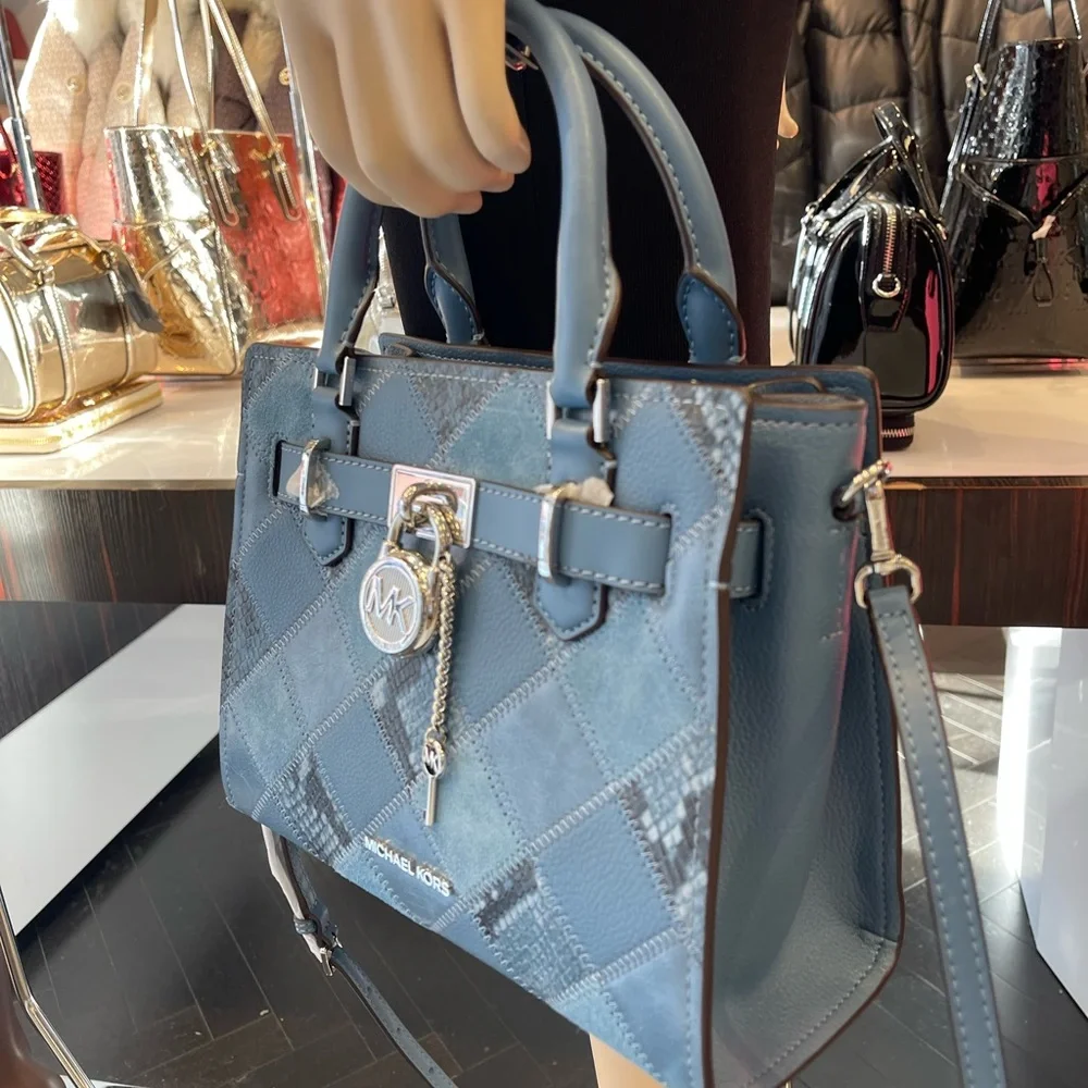 MICHAEL KORS Hamilton Small Patchwork Satchel Crossbody Bag
Cornflower
NWT - Picture 3 of 16